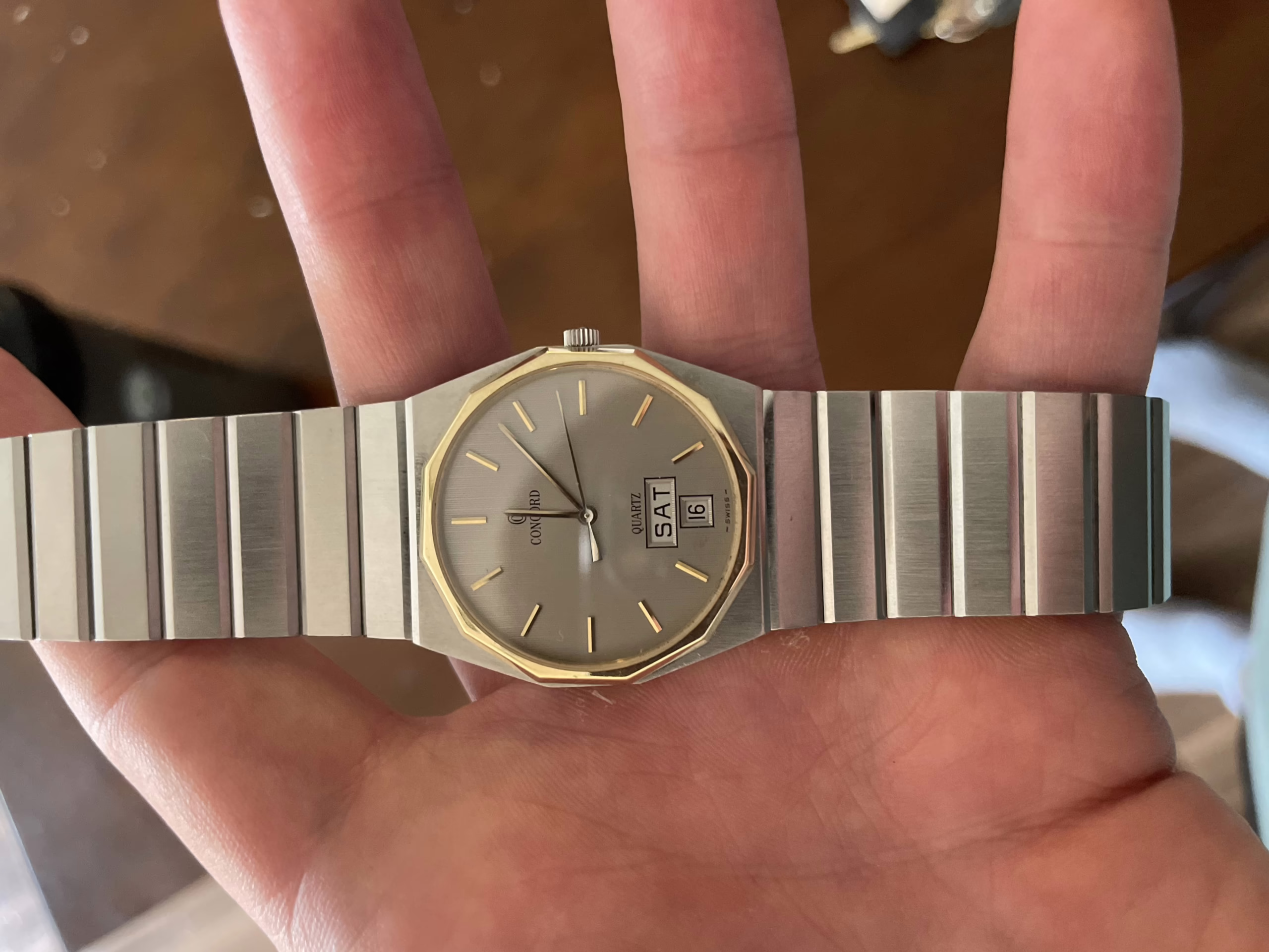concord mariner with stainless steel bracelet